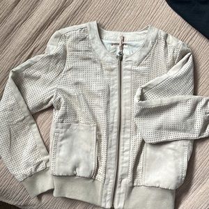 Anthropologie Hei Hei vegan suede bomber